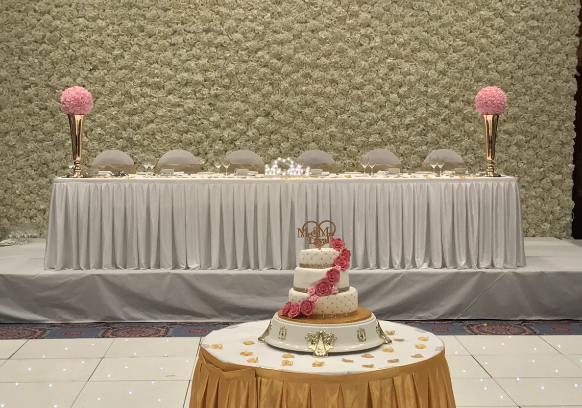 Flower Wall Head Table Backdrop